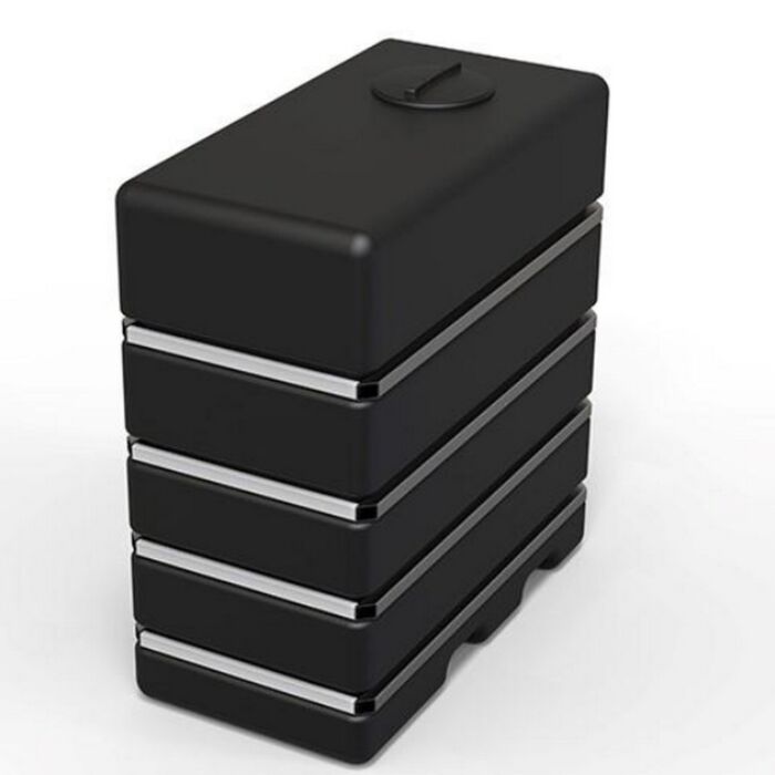 Stockagetank 4000L met staalbanden (UV-bestendig)