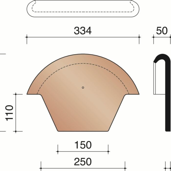 Koramic Stormpan 44 kopplaat