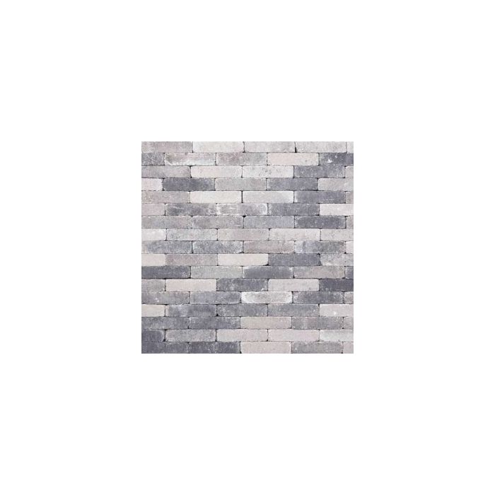 Betonklinker Damme Grijs-Zwart Getrommeld 21 x 6,8 x 6 cm