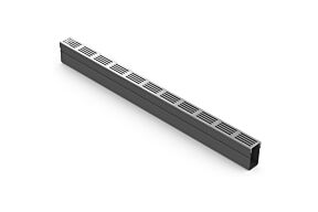 ACO slimline met designrooster aluminium