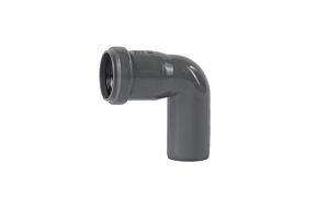 Sanitaire Bocht 87° / 1x Mof PP Ø50 Grijs