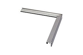 BossCover Dakrand buitenhoek 60 mm 400 x
400 mm RAL 9005 structuur incl. bevestigers