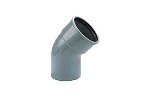 PVC Bocht Ø200 45° [1X RUBBER MOF]