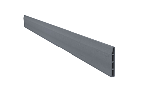 Boordsteen Ecoplanc Edge type "Wirtz" 120 x 20 x 3-1 cm Donkergrijs