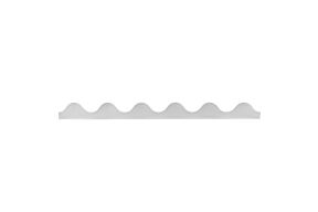 Golfplaat Profiel Aluminium Gesloten 1100 x 93 mm