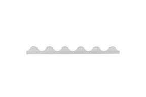 Golfplaat Profiel Aluminium Ventilerend 1100 x 93 mm