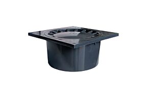 PVC Klokput 20x20 zwart
