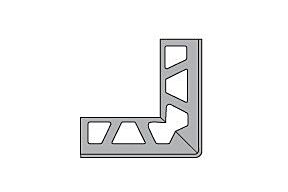 Schlüter BARA-RT/E 20/50 PG buitenhoek 90º