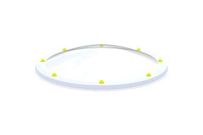 Skylux bolvormige acrylaat lichtkoepel rond