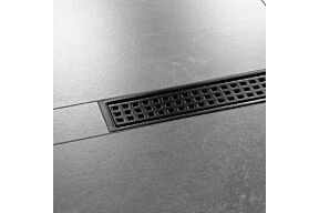 Schluter KERDI-LINE-A SQUARE ZWART doucherooster