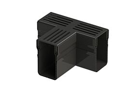 Stardrain zwart T-stuk