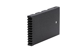 Stootvoegrooster "T140-6" RVS zwart 95 x 60 x 10 mm