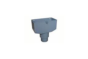 Vergaarbak PVC grijs Ø80/100 mm